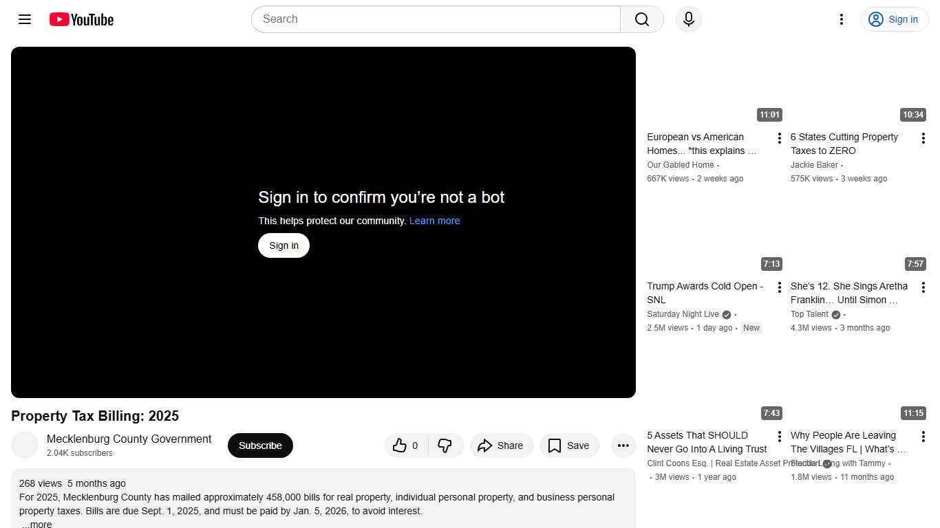 Property Tax Billing: 2025 - YouTube