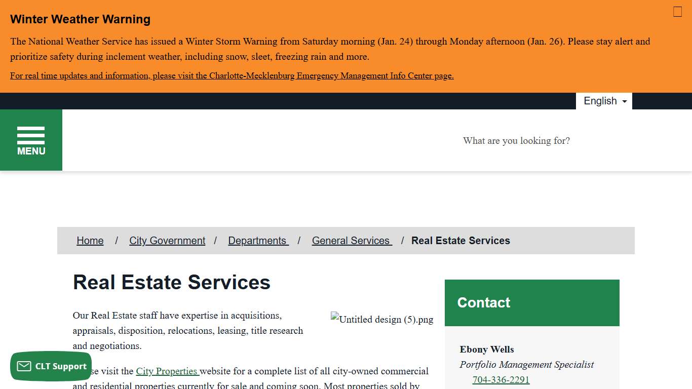 Real Estate Services - City of Charlotte